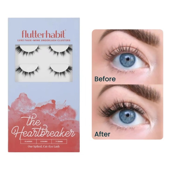 Other - The Heartbreaker Faux-Mink Underlash Clusters - Black
